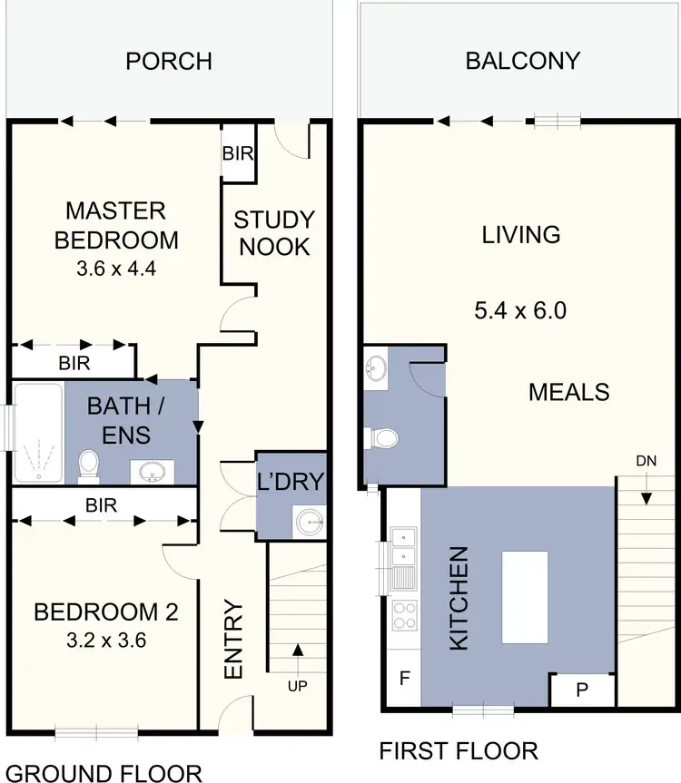 Floorplan of Homely townhouse listing, 2/83 Isla Avenue, Glenroy VIC 3046