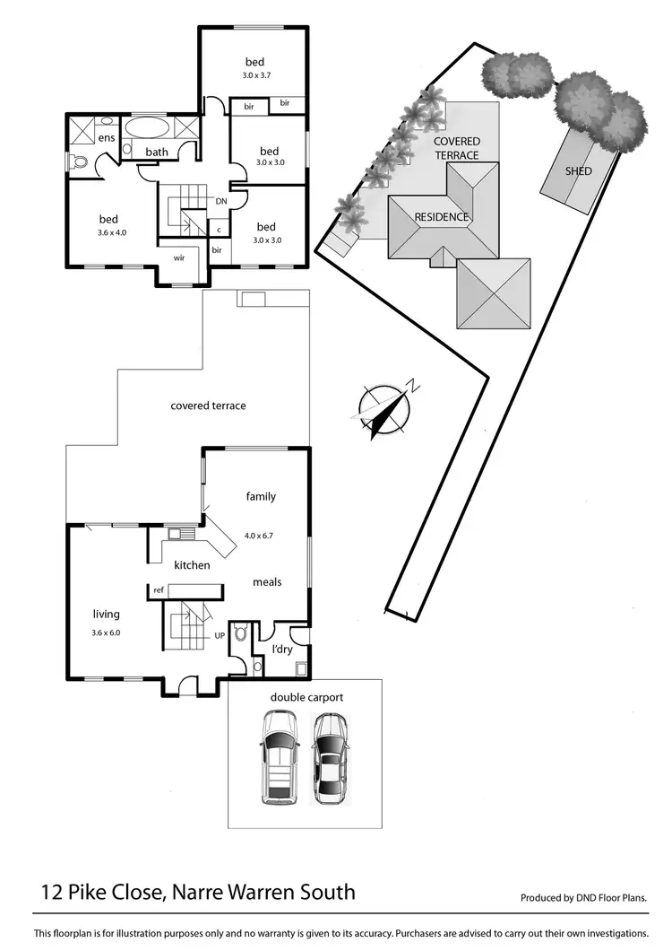 Floorplan of Homely house listing, 12 Pike Close, Narre Warren South VIC 3805