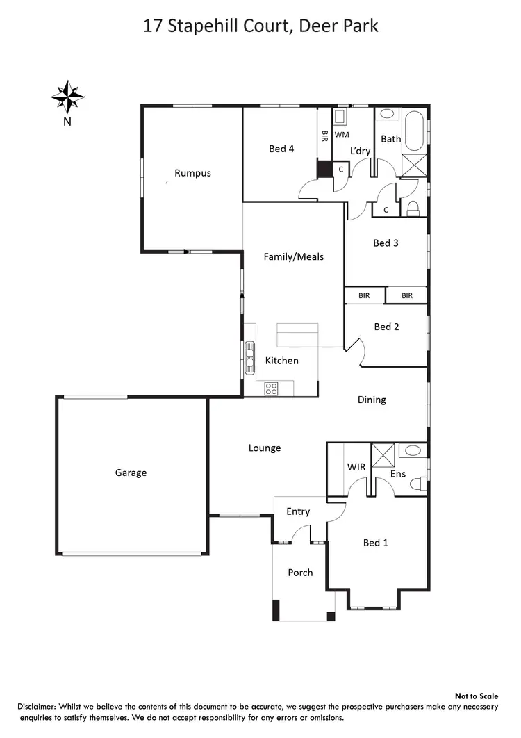 Floorplan of Homely house listing, 17 Stapehill Court, Deer Park VIC 3023