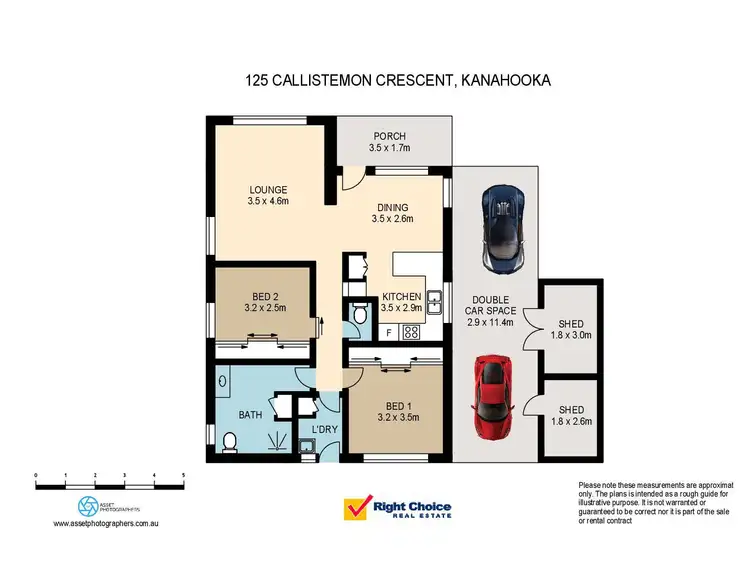 Floorplan of Homely villa listing, 125 Callistemon Crescent, Kanahooka NSW 2530