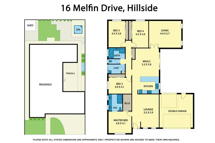 Floorplan of Homely house listing, 16 Melfin Drive, Hillside VIC 3037