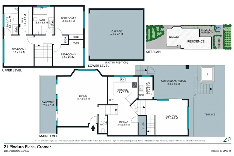 Floorplan of Homely house listing, 21 Pinduro Place, Cromer NSW 2099