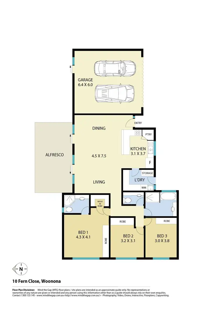 Floorplan of Homely house listing, 10 Fern Close, Woonona NSW 2517