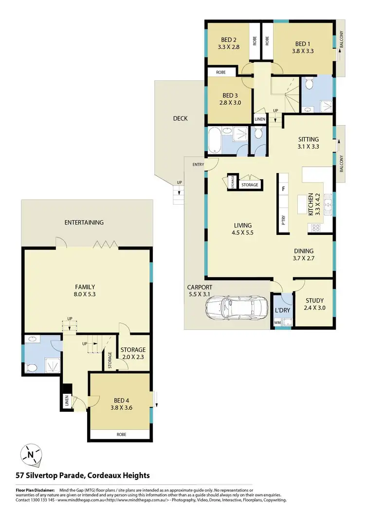 Floorplan of Homely house listing, 57 Silvertop Parade, Cordeaux Heights NSW 2526