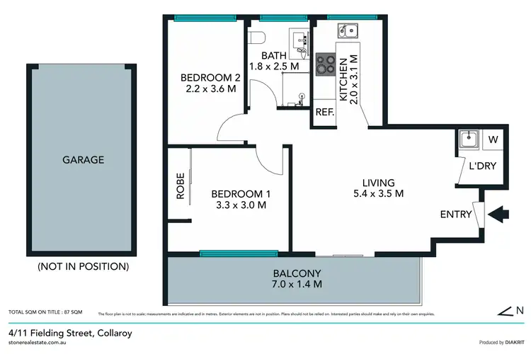 Floorplan of Homely unit listing, 4/11 Fielding Street, Collaroy NSW 2097