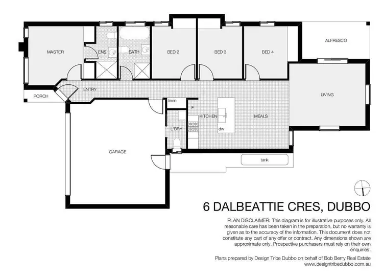 Floorplan of Homely house listing, 6 Dalbeattie Crescent, Dubbo NSW 2830