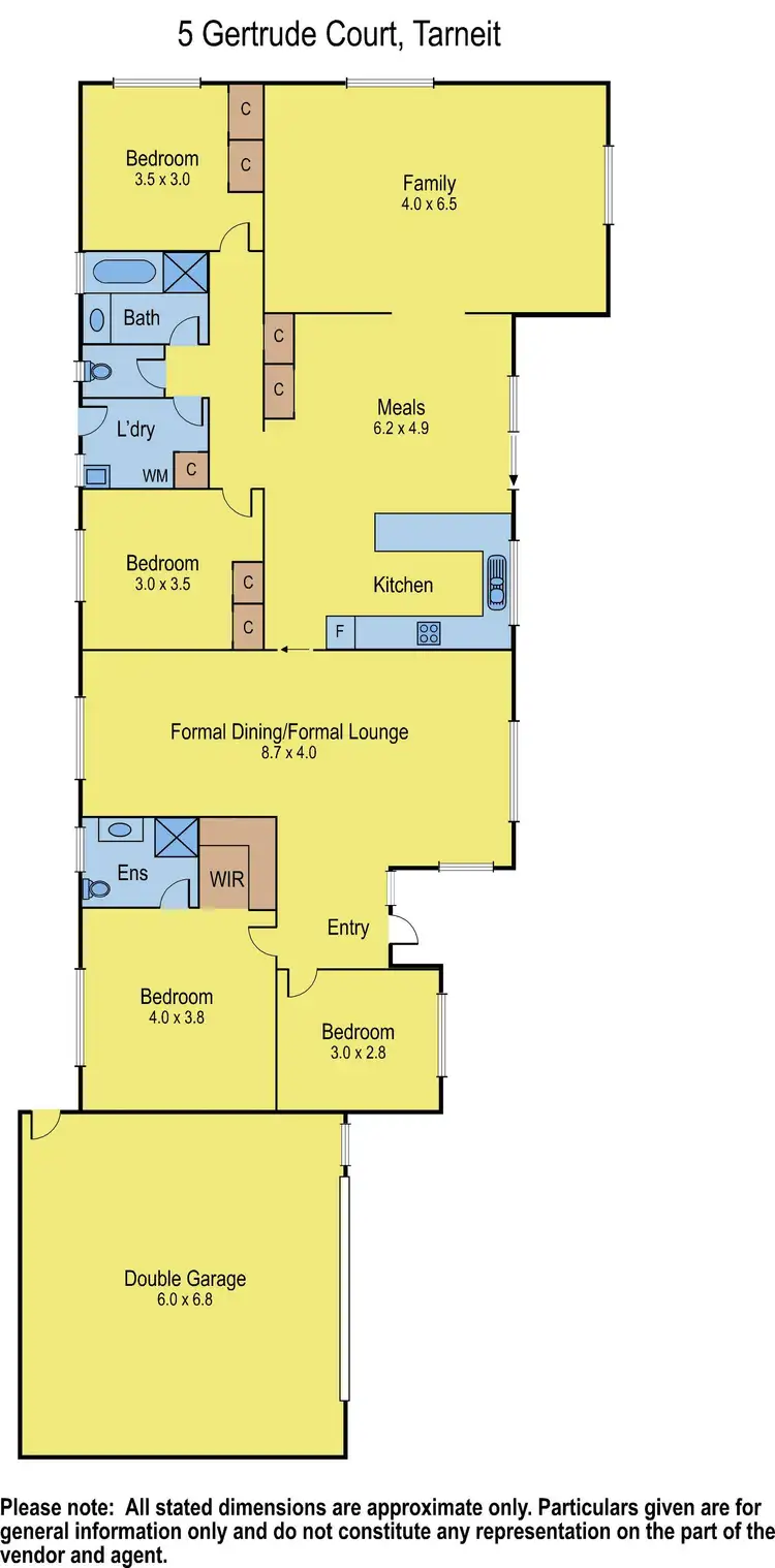 Floorplan of Homely house listing, 5 Gertrude Court, Tarneit VIC 3029