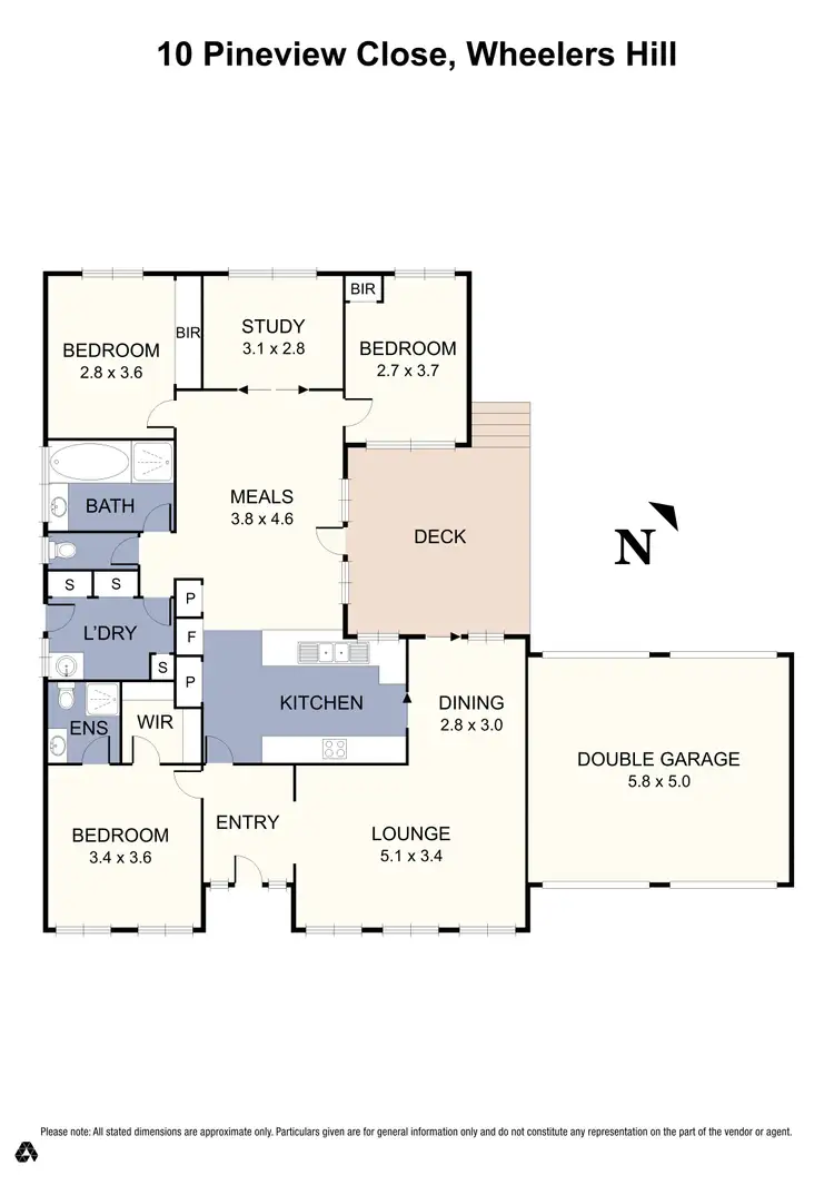 Floorplan of Homely house listing, 10 Pineview Close, Wheelers Hill VIC 3150