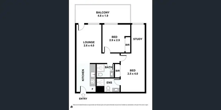 Floorplan of Homely apartment listing, 406/662 Blackburn Road, Notting Hill VIC 3168