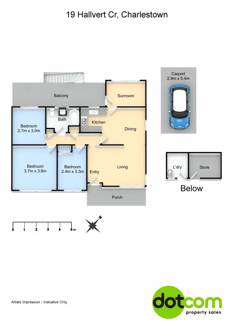 Floorplan of Homely house listing, 19 Hallvert Crescent, Charlestown NSW 2290