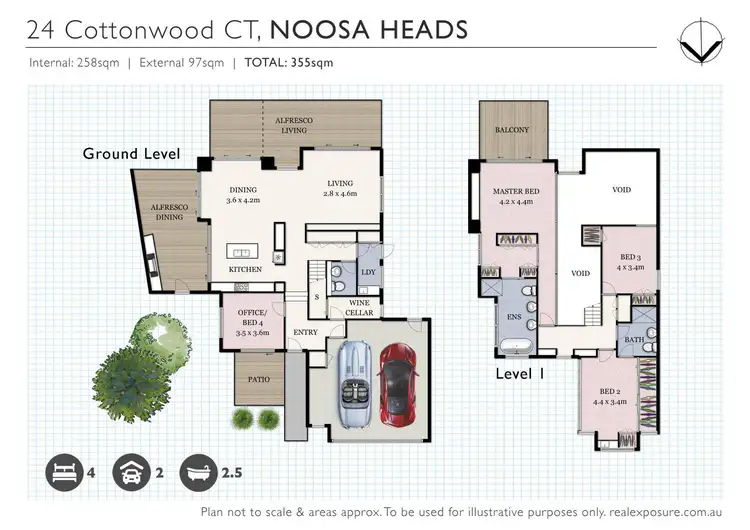 Floorplan of Homely house listing, 24 Cottonwood Court, Noosa Heads QLD 4567