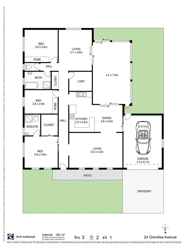 Floorplan of Homely house listing, 24 Grevillea Avenue, Mullumbimby NSW 2482