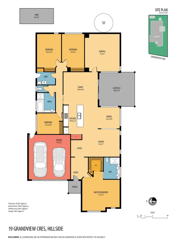 Floorplan of Homely house listing, 19 Grandview Crescent, Hillside VIC 3037