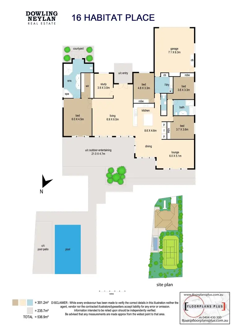 Floorplan of Homely house listing, 16 Habitat Place, Noosa Heads QLD 4567