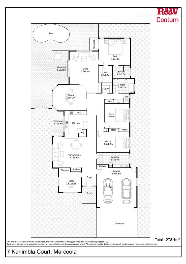 Floorplan of Homely house listing, 7 Kanimbla Court, Marcoola QLD 4564