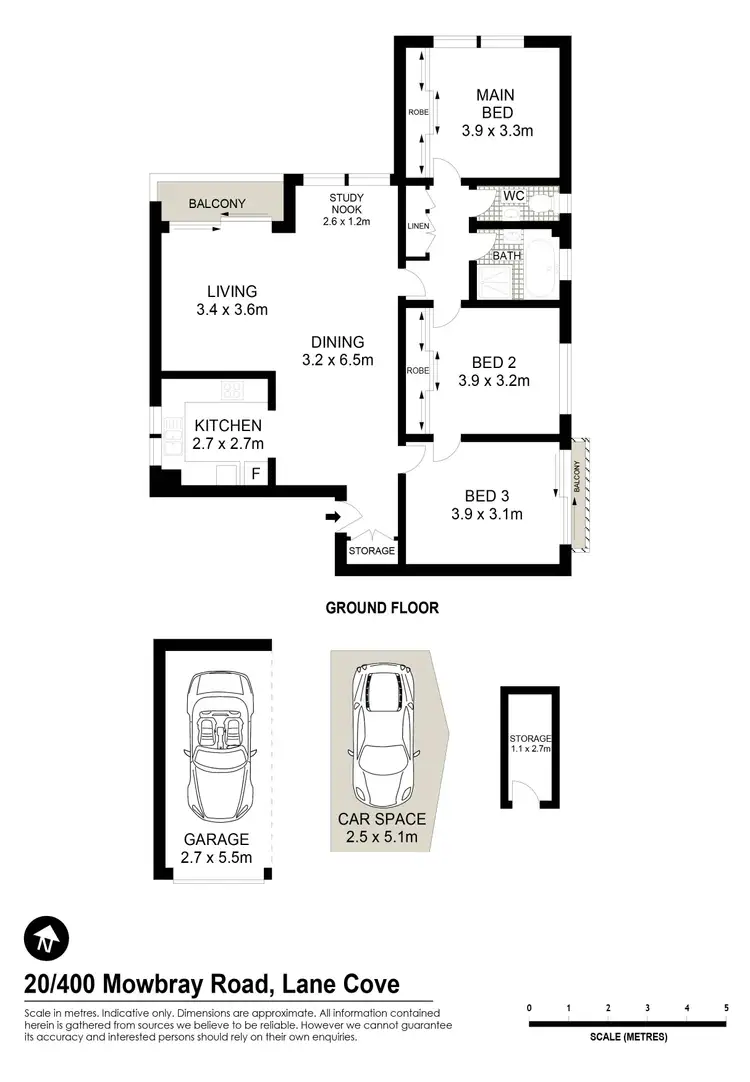 Floorplan of Homely apartment listing, 20/400 Mowbray Road, Lane Cove NSW 2066