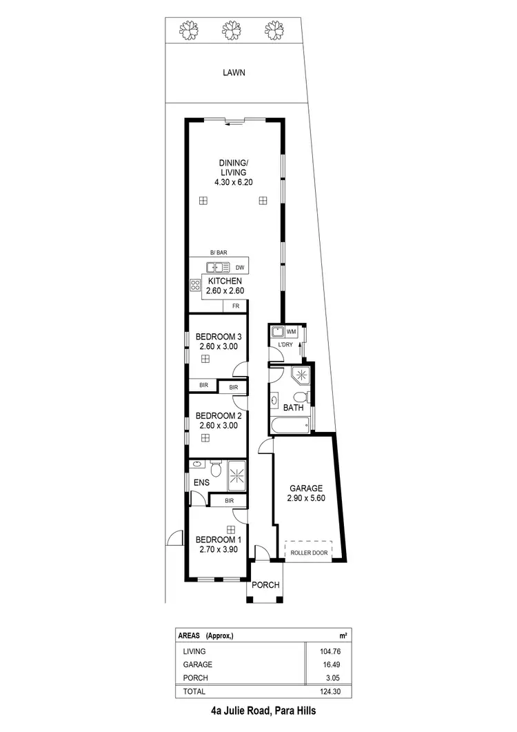 Floorplan of Homely house listing, 4A Julie Road, Para Hills SA 5096