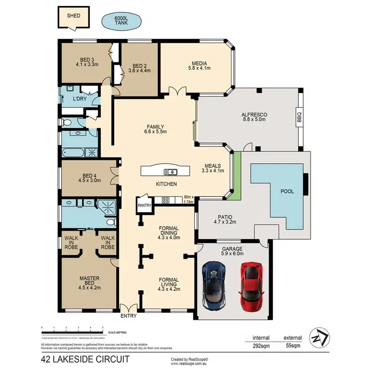 Floorplan of Homely house listing, 42 Lakeside Circuit, Sinnamon Park QLD 4073