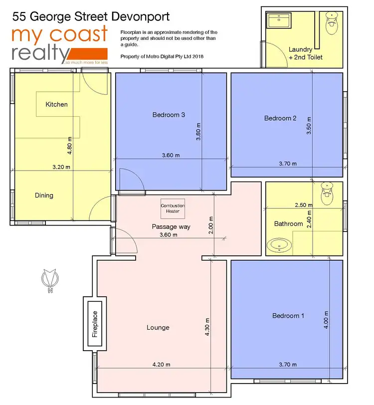 Floorplan of Homely house listing, 55 George Street, Devonport TAS 7310