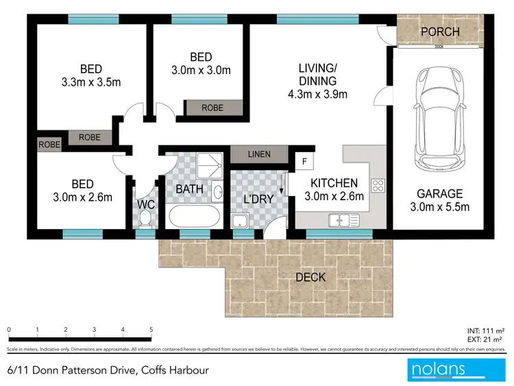 Floorplan of Homely villa listing, 6/11 Donn Patterson Drive, Coffs Harbour NSW 2450