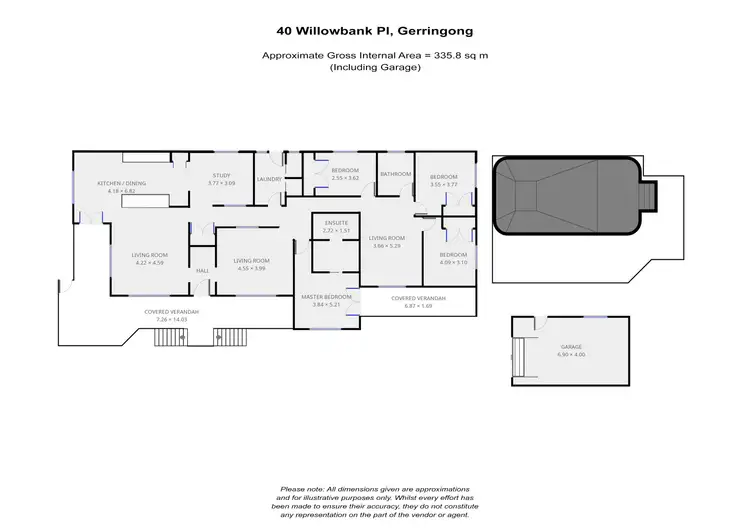 Floorplan of Homely house listing, 40 Willowbank Place, Gerringong NSW 2534
