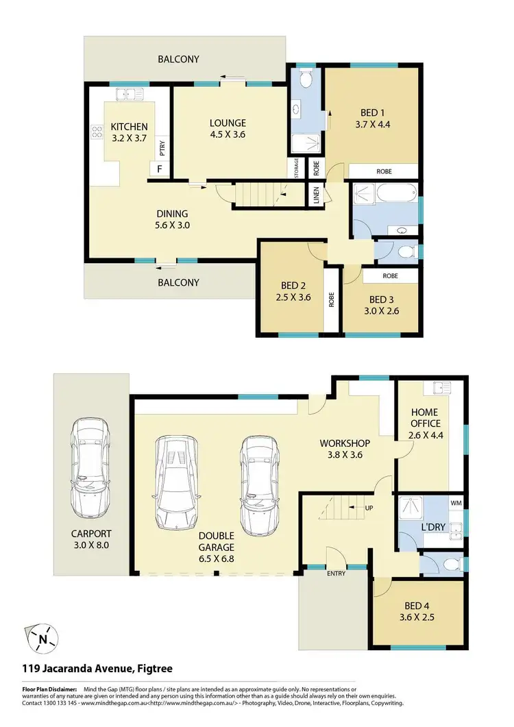 Floorplan of Homely house listing, 119 Jacaranda Avenue, Figtree NSW 2525