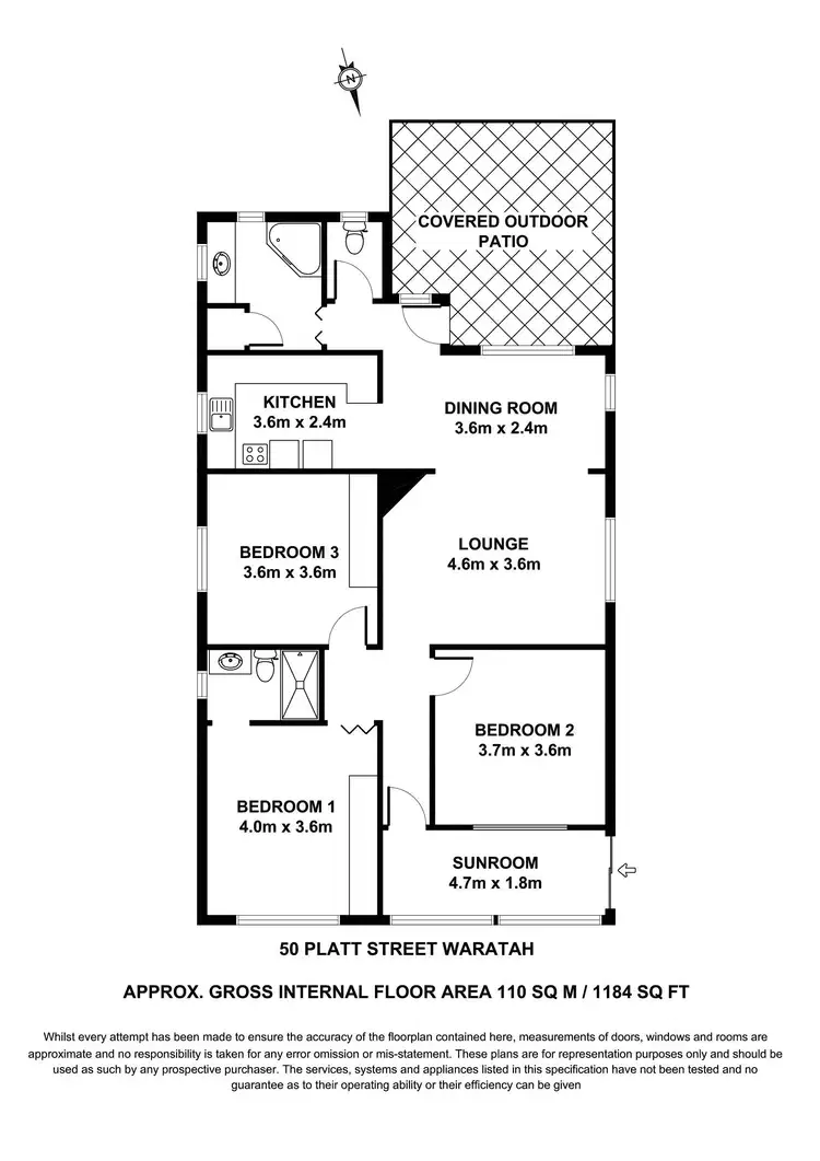 Floorplan of Homely house listing, 50 Platt Street, Waratah NSW 2298