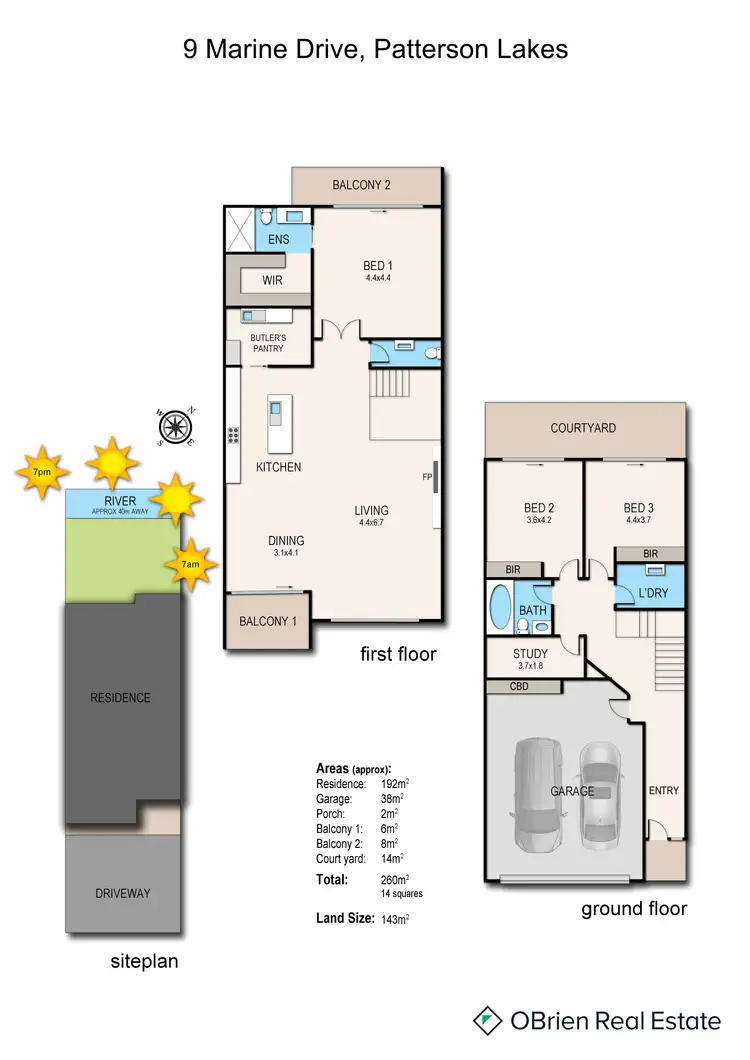 Floorplan of Homely house listing, 9 Marine Drive, Patterson Lakes VIC 3197