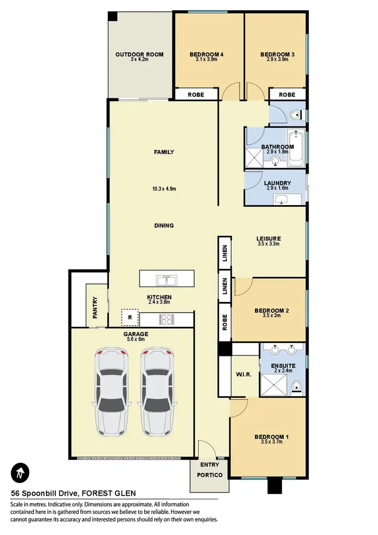 Floorplan of Homely house listing, 56 Spoonbill Drive, Forest Glen QLD 4556