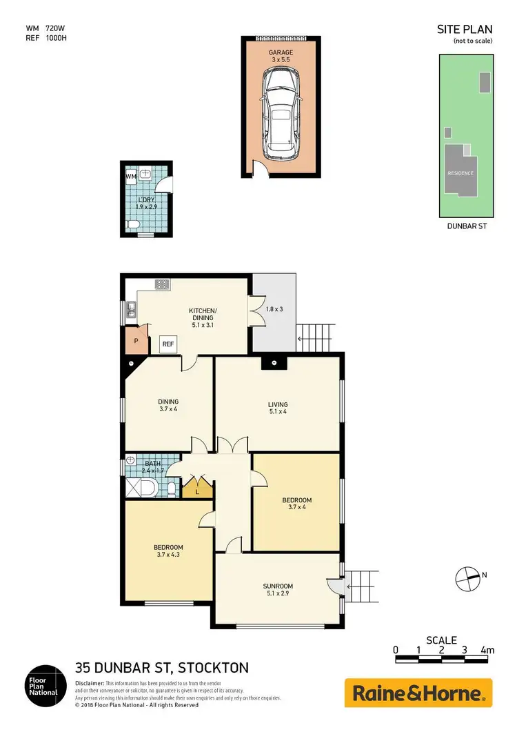 Floorplan of Homely house listing, 35 Dunbar Street, Stockton NSW 2295
