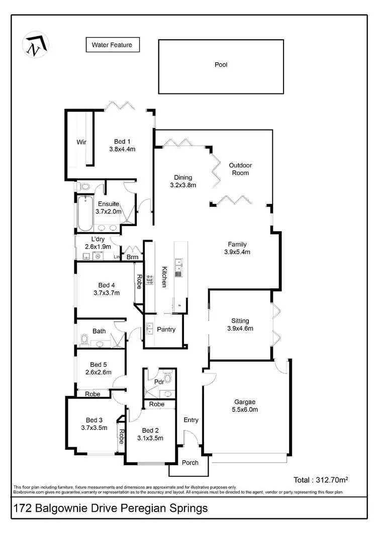 Floorplan of Homely house listing, 172 Balgownie Drive, Peregian Springs QLD 4573