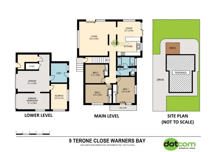 Floorplan of Homely house listing, 9 Terone Close, Warners Bay NSW 2282