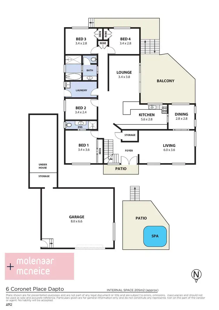 Floorplan of Homely house listing, 6 Coronet Place, Dapto NSW 2530
