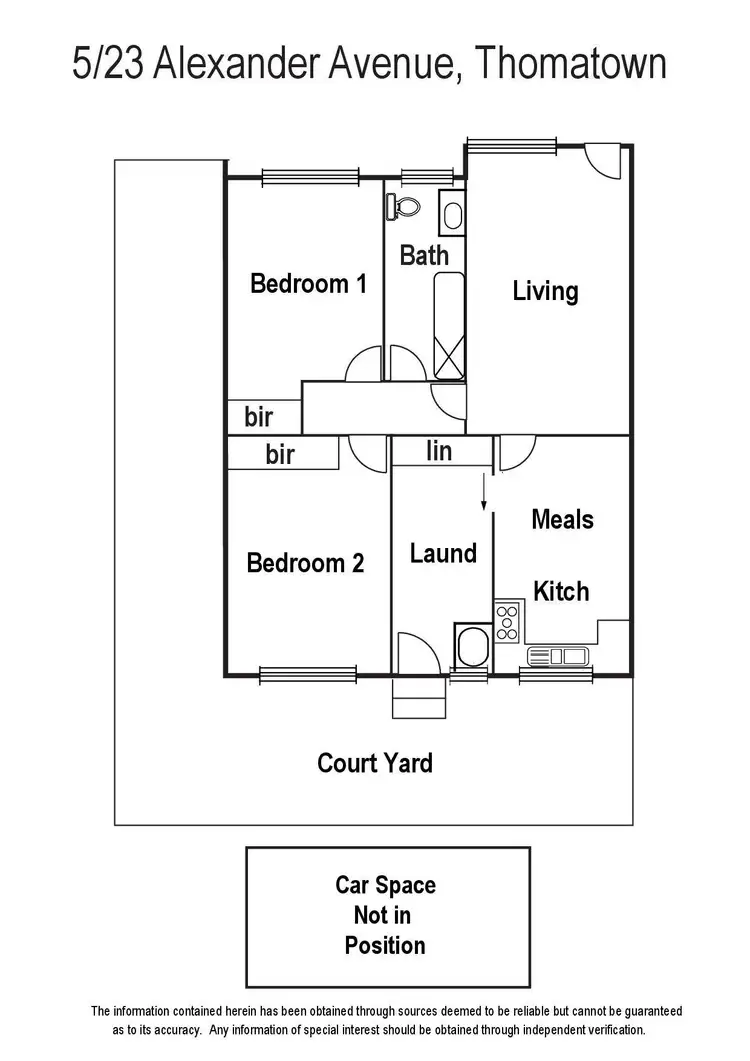 Floorplan of Homely unit listing, 5/23 Alexander Avenue, Thomastown VIC 3074