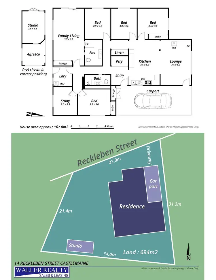 Floorplan of Homely house listing, 14 Reckleben Street, Castlemaine VIC 3450