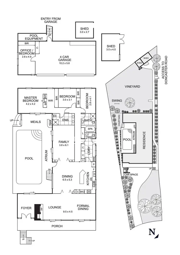 Floorplan of Homely house listing, 6 Wembley Gardens, Donvale VIC 3111
