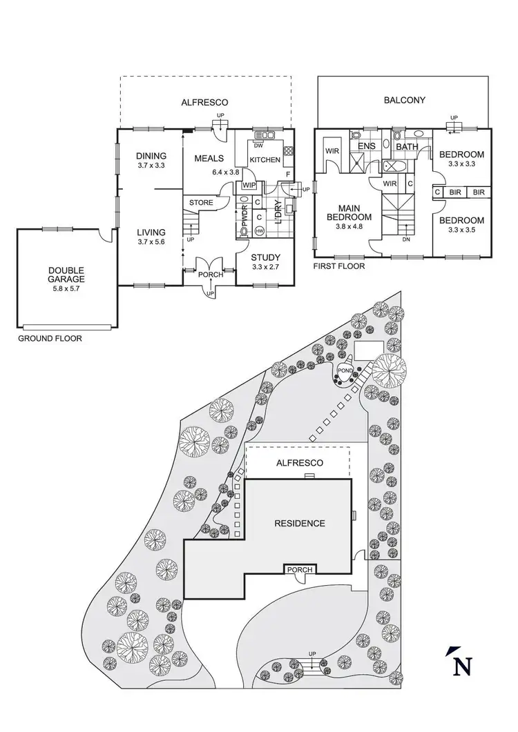 Floorplan of Homely house listing, 3 Bantry Grove, Templestowe VIC 3106