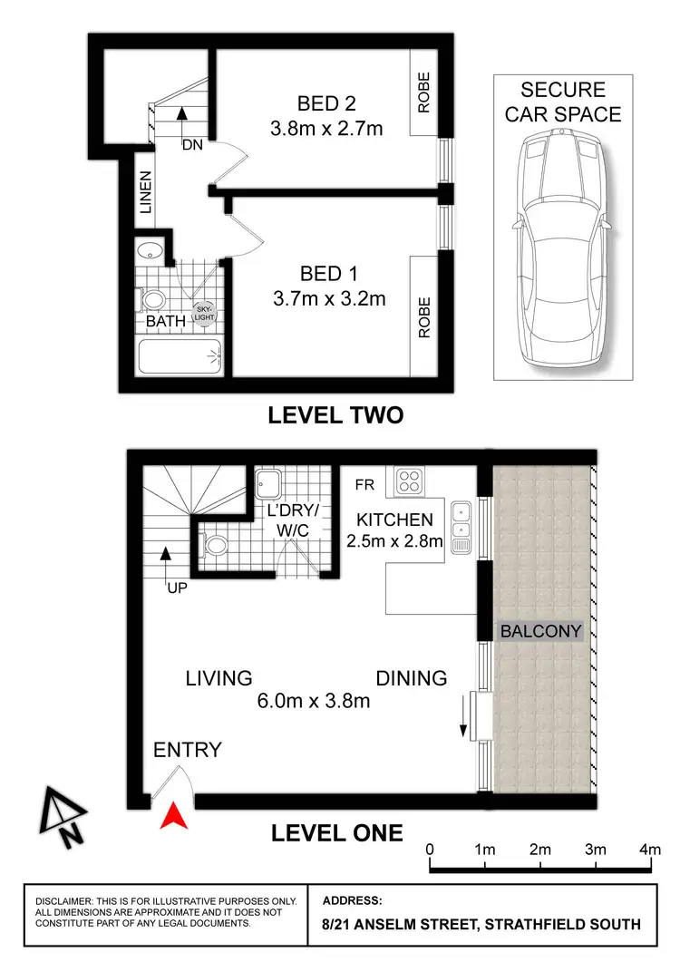 Floorplan of Homely unit listing, 8/21 Anselm Street, Strathfield South NSW 2136