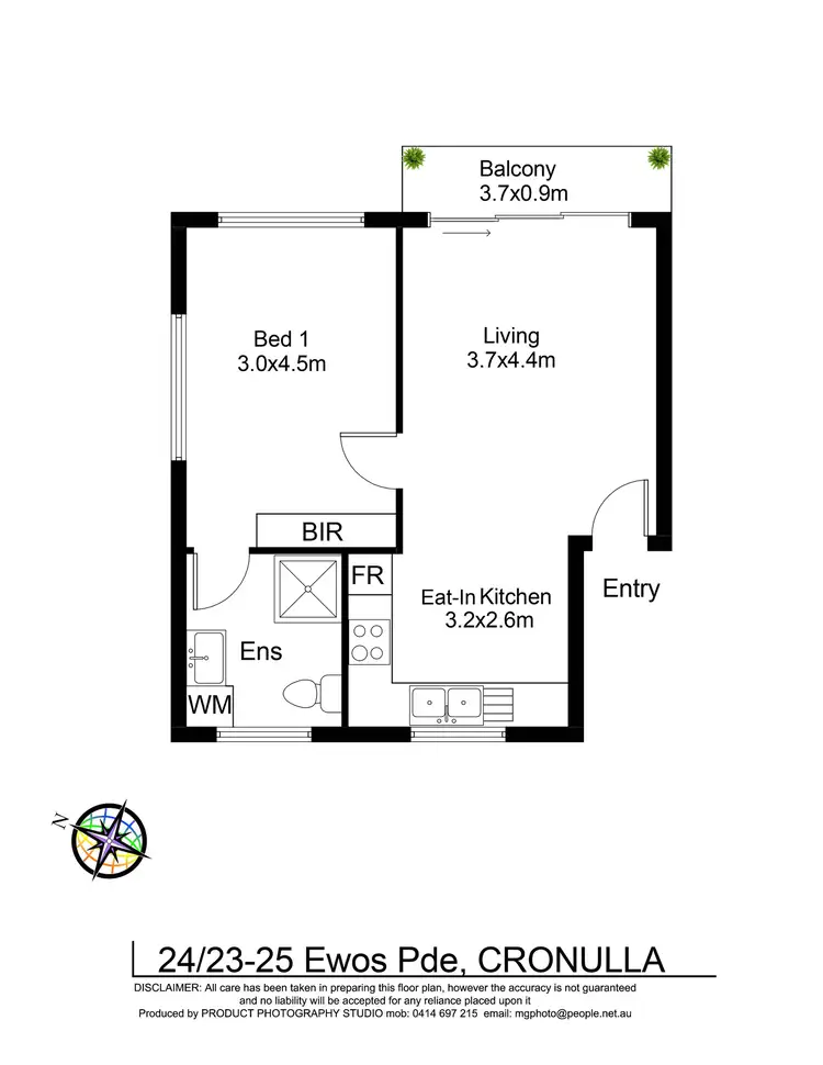 Floorplan of Homely apartment listing, 24/23-25 Ewos Parade, Cronulla NSW 2230