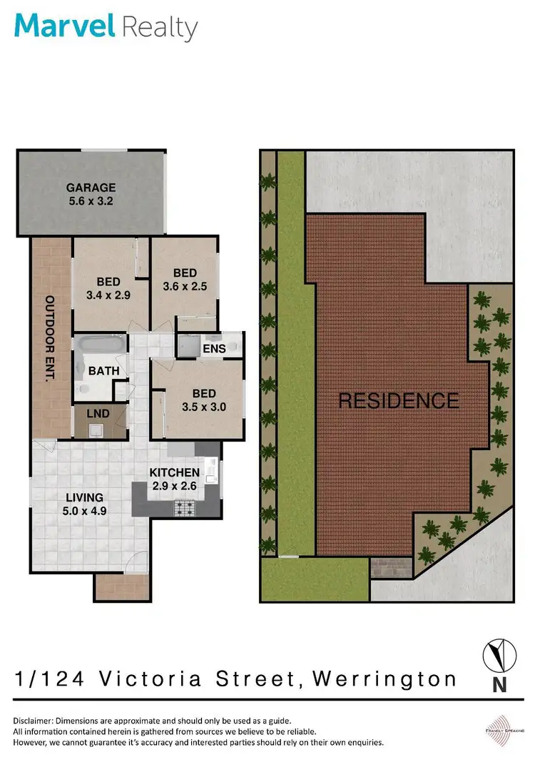Floorplan of Homely townhouse listing, 1/124 Victoria Street, Werrington NSW 2747