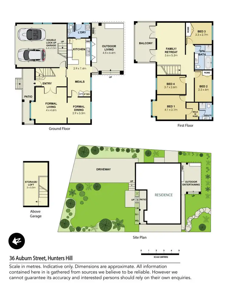 Floorplan of Homely house listing, 36 Auburn Street, Hunters Hill NSW 2110