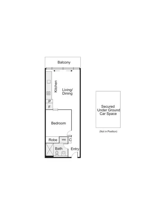 Floorplan of Homely apartment listing, 913/52 Park Street, South Melbourne VIC 3205