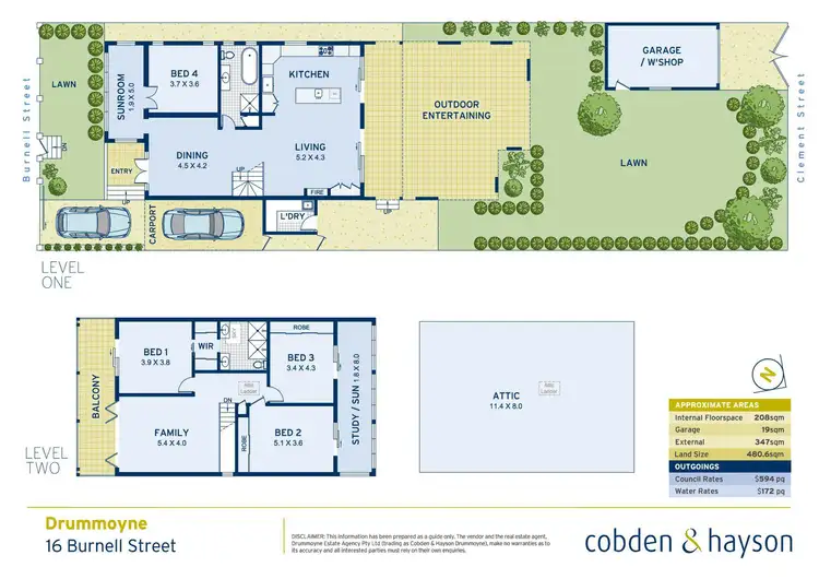 Floorplan of Homely house listing, 16 Burnell Street, Drummoyne NSW 2047