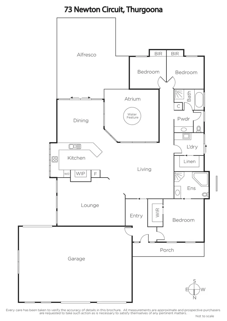 Floorplan of Homely house listing, 73 Newton Circuit, Thurgoona NSW 2640