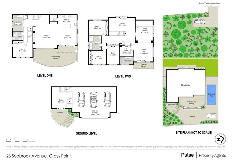 Floorplan of Homely house listing, 23 Seabrook Avenue, Grays Point NSW 2232