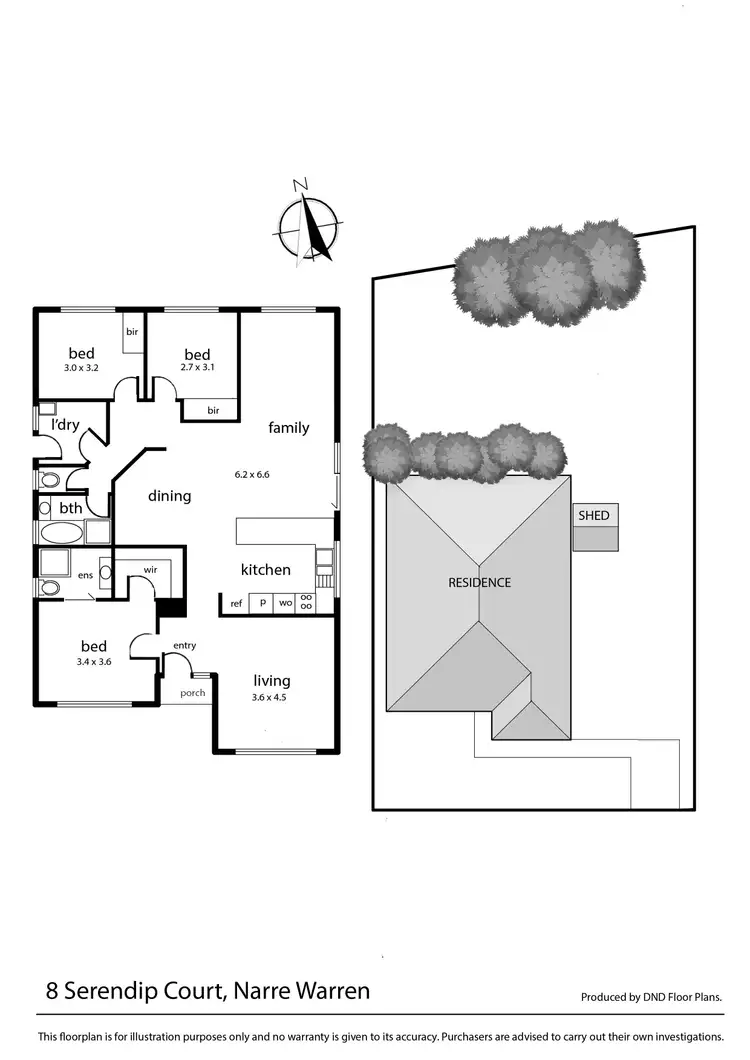 Floorplan of Homely house listing, 8 Serendip Court, Narre Warren VIC 3805