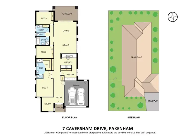 Floorplan of Homely house listing, 7 Caversham Drive, Pakenham VIC 3810
