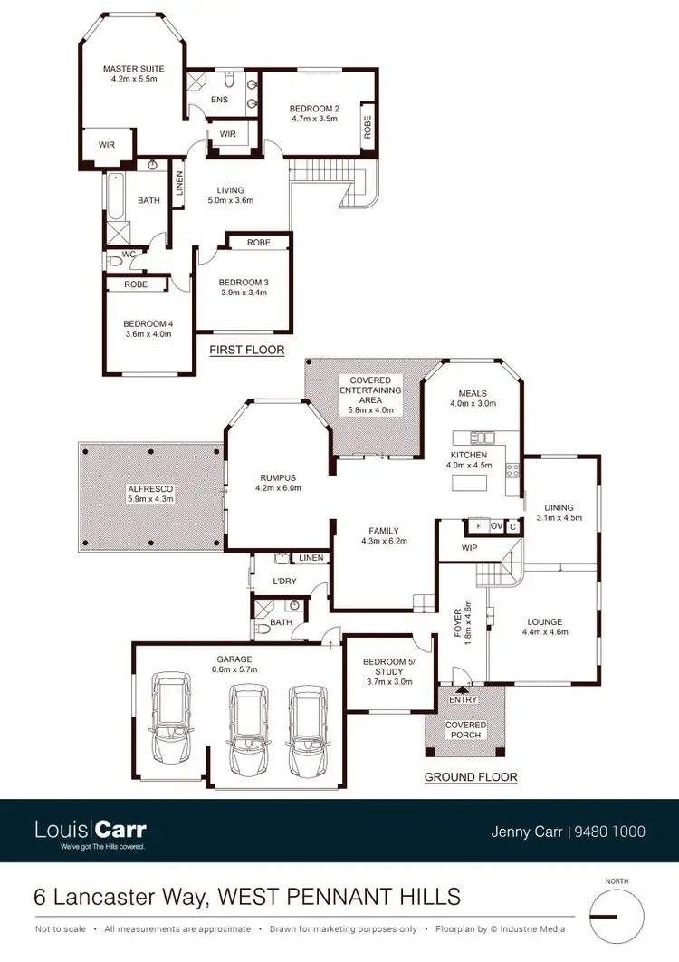 Floorplan of Homely house listing, 6 Lancaster Way, West Pennant Hills NSW 2125