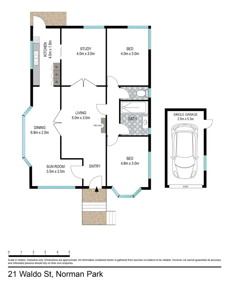 Floorplan of Homely house listing, 21 Waldo Street, Norman Park QLD 4170