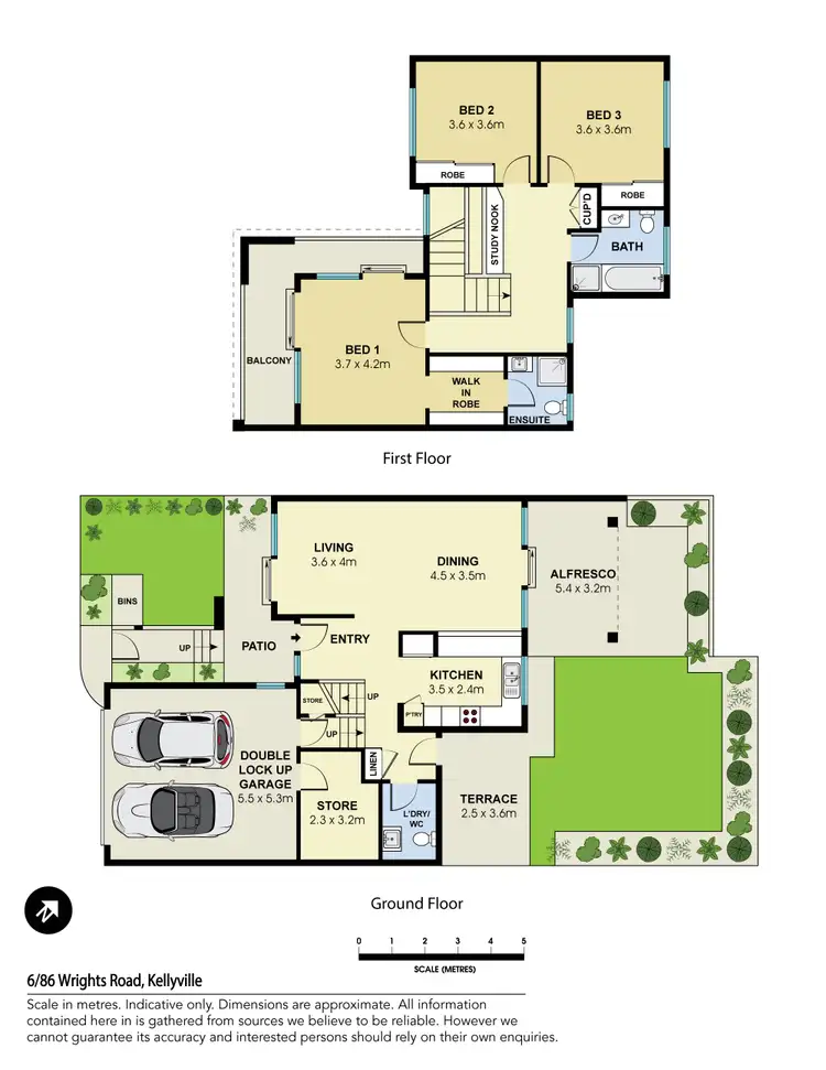 Floorplan of Homely townhouse listing, 6/86 Wrights Road, Kellyville NSW 2155